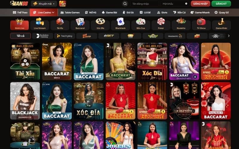 Lives casino thu hút hàng triệu người chơi hàng ngày