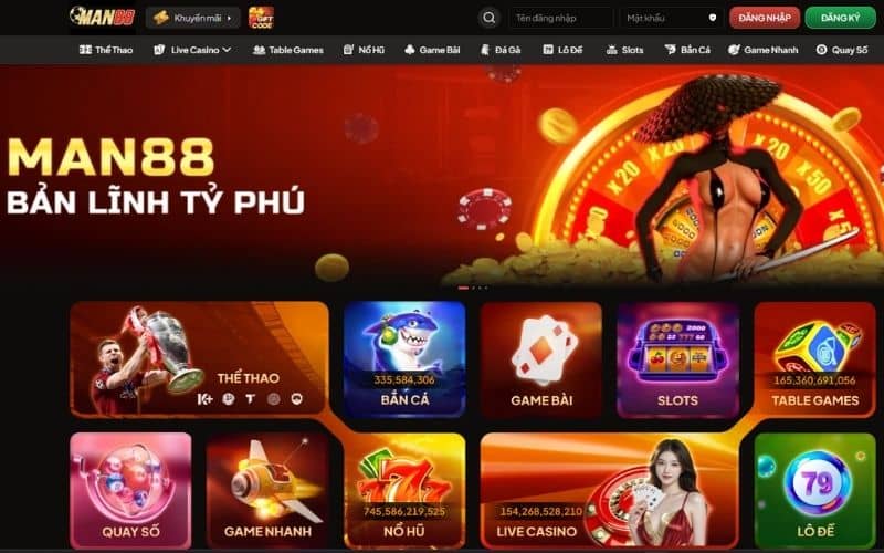 MAN88 - Nhà cái cá cược trực tuyến hàng đầu Việt Nam