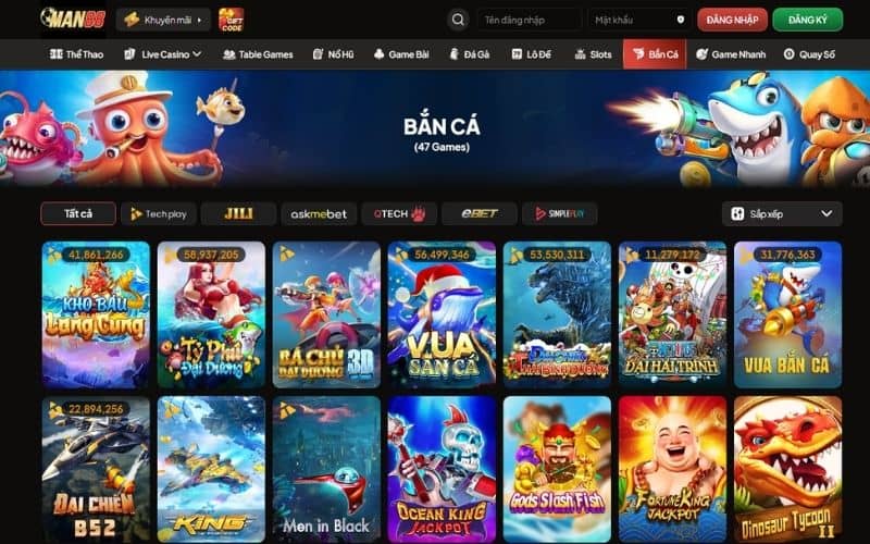 Săn thưởng hấp dẫn tại bắn cá MAN88