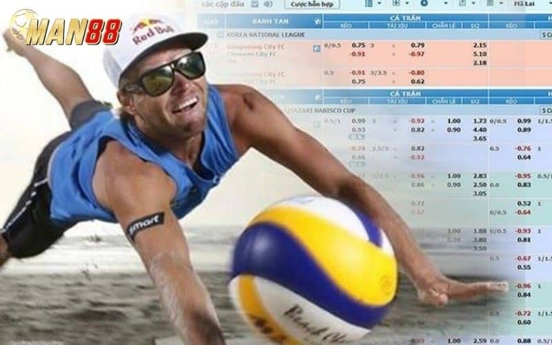 Cá cược bóng chuyền là hình thức đặt cược trực tuyến tại MAN88