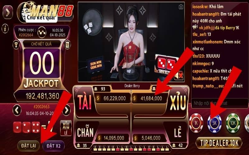 Hướng dẫn các bước tham gia tài xỉu online tại MAN88