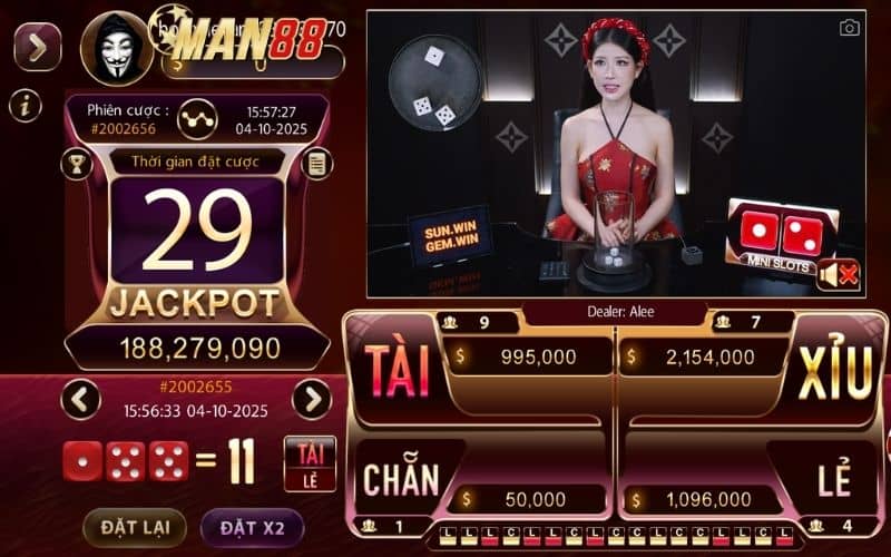 Tài xỉu online là trò chơi trực tuyến hấp dẫn và yêu thích tại MAN88